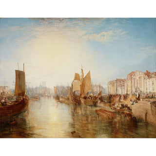 Le port de Dieppe - Joseph Mallord William Turner | Reproduction Tableau Décoration murale affiche copie