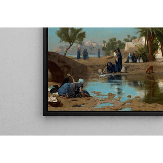 Les femmes fellahs qui puisent de l'eau - Jean-Léon Gérôme | Reproduction Tableau Décoration murale affiche copie