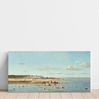 Les lavandières sur les rives de la Durance - Paul Gauguin | Reproduction Tableau Décoration murale affiche copie