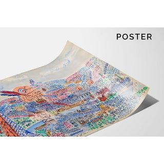 Livre d'Or de Marianne - Raoul Dufy | Reproduction Tableau Décoration murale affiche copie