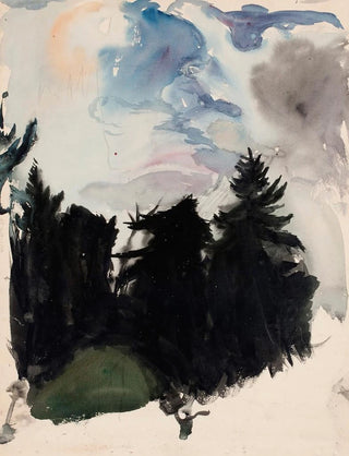 Magnus Enckell - Maisema mustia kuusia.webp