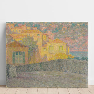 Maisons au Soleil, Villefranche-sur-Mer - Henri Le Sidaner | Reproduction Tableau Décoration murale affiche copie