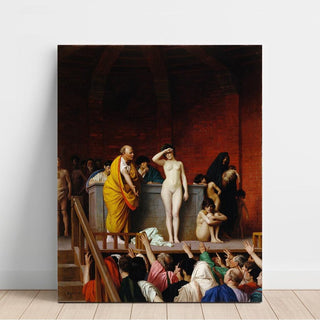 Marché aux esclaves dans la Rome antique - Jean-Léon Gérôme | Reproduction Tableau Décoration murale affiche copie