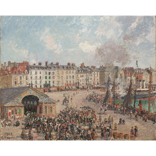 Marché aux poissons - Camille Pissarro | Reproduction Tableau Décoration murale affiche copie
