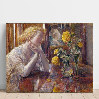 Maréchal Niel Roses - Childe Hassam | Reproduction Tableau Décoration murale affiche copie