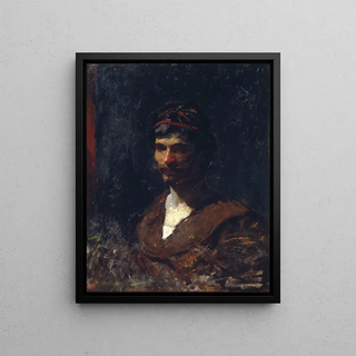 Mariano Fortuny Marsal - Bust of a Man Allegory of Bacchus.webp