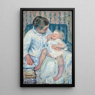 Mary Cassatt - Mother About to Wash Her Sleepy Child.webp