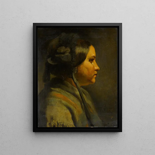 Matthijs Maris - Study of the head of a young woman in profile.webp