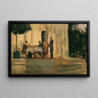 Max Slevogt - Souper auf der Terrasse der Badenburg im Nymphenburger Schlopark.webp