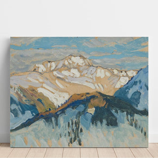 Montagnes, étude de Suisse - Anna Boberg | Reproduction Tableau Décoration murale affiche copie