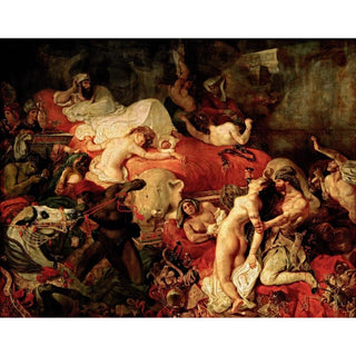 Mort de Sardanapale - Eugène Delacroix | Reproduction Tableau Décoration murale affiche copie