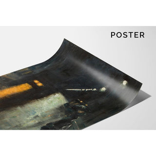 Nächtliche Straßenszene, Berlin de Lesser Ury | Reproduction Tableau Décoration murale affiche copie