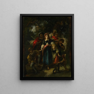 NarcisseVirgile Diaz de La Pea - Descent of the Bohemians.webp