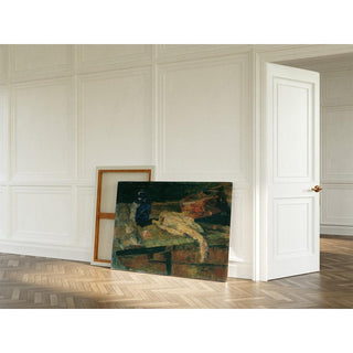 Nature morte avec bouteille bleue et poulet plumé - James Ensor | Reproduction Tableau Décoration murale affiche copie