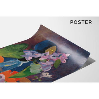 Nature morte avec fleurs et idole - Paul Gauguin | Reproduction Tableau Décoration murale affiche copie