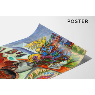 Nature morte avec pichet et bol africain - Ernst Ludwig Kirchner | Reproduction Tableau Décoration murale affiche copie