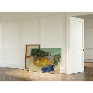Nature morte d'oranges et de citrons avec des gants bleus - Vincent van Gogh | Reproduction Tableau Décoration murale affiche copie