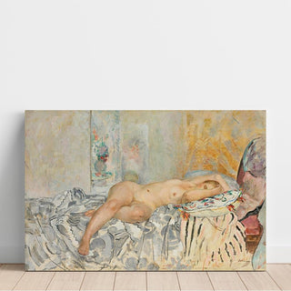 Nu Allongé au Coussin Espagnol - Henri Lebasque | Reproduction Tableau Décoration murale affiche copie