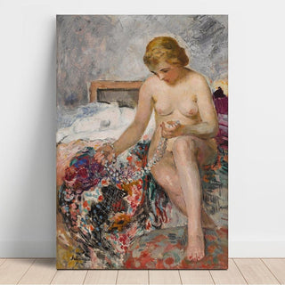 Nu au Collier - Henri Lebasque | Reproduction Tableau Décoration murale affiche copie