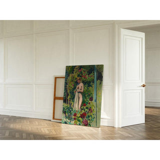 Nymphe aux Fleurs Nu à la Draperie, dans le Jardin - Maurice Denis | Reproduction Tableau Décoration murale affiche copie