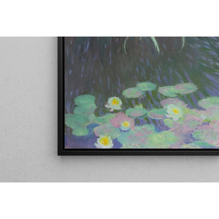 Nymphéas avec reflets de hautes herbes - Claude Monet | Reproduction Tableau Décoration murale affiche copie