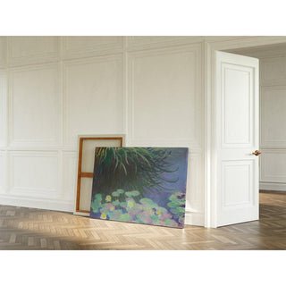 Nymphéas avec reflets de hautes herbes - Claude Monet | Reproduction Tableau Décoration murale affiche copie