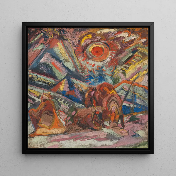 Odpoinok - Arnold Peter Weisz-Kubnan — gerahmtes Bild an der Wand