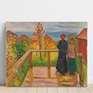 On the Veranda - Edvard Munch | Reproduction Tableau Décoration murale affiche copie