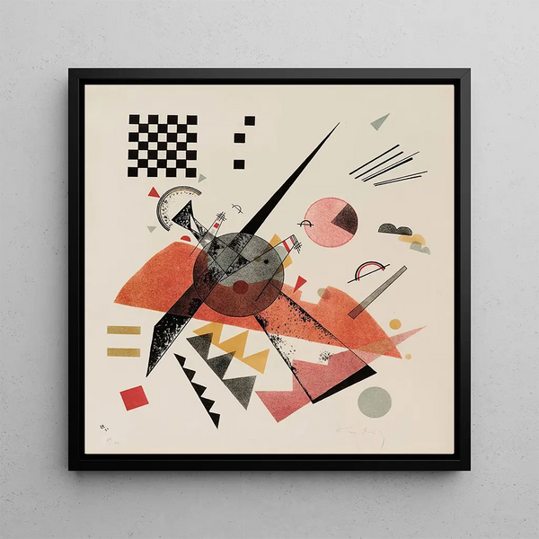 Orange - Wassily Kandinsky — gerahmtes Bild an der Wand