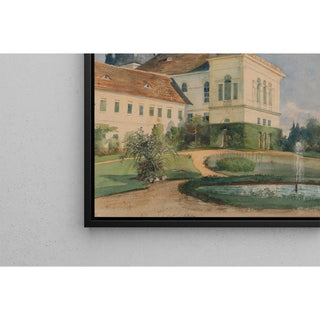 Parc du château avec fontaine - Marie Egner | Reproduction Tableau Décoration murale affiche copie