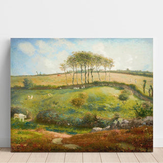 Pâturage près de Cherbourg Normandie - Jean-François Millet | Reproduction Tableau Décoration murale affiche copie