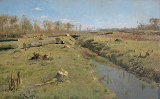 Paul von Ravenstein - Beim Holzfllen im Durlacher Wald.webp