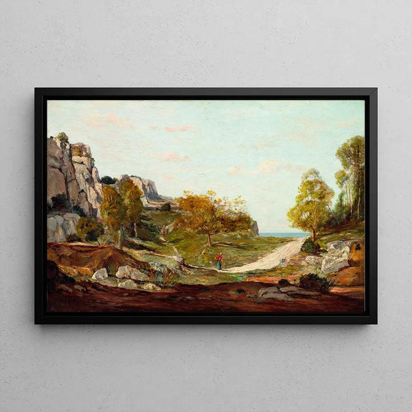Reproduktion des Gemäldes Landschaft bei Saint-André, in der Nähe von Marseille von Paul Gauguin