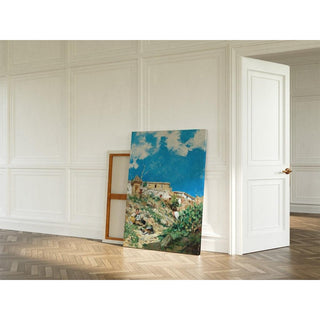 Paysage avec personnage à Sagunto, Valence - Joaquín Sorolla | Reproduction Tableau Décoration murale affiche copie