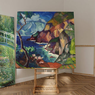 Paysage de Capri - Konrad Mägi | Reproduction Tableau Décoration murale affiche copie