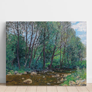 Paysage fluvial - Alfred Zoff | Reproduction Tableau Décoration murale affiche copie