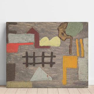 Paysage surréaliste avec une clôture - Sasza Blonder | Reproduction Tableau Décoration murale affiche copie