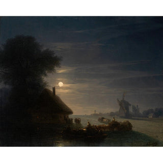 Paysage ukrainien de nuit - Ivan Konstantinovich Aivazovsky | Reproduction Tableau Décoration murale affiche copie