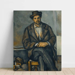 Paysan assis - Paul Cézanne | Reproduction Tableau Décoration murale affiche copie