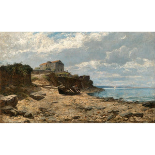 Pêcheurs sur le rivage de Valascu - Alfred Zoff | Reproduction Tableau Décoration murale affiche copie