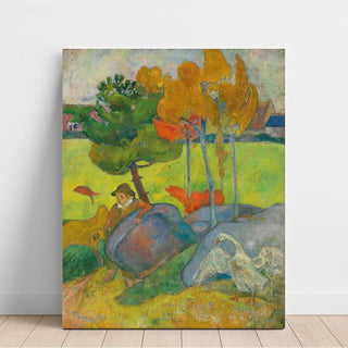 Petit Breton à l'Oie - Paul Gauguin | Reproduction Tableau Décoration murale affiche copie