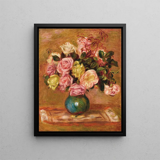 PierreAuguste Renoir - Bouquet de roses dans un vase.webp