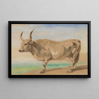 Piotr Michaowski - Study of Hungarian breed ox.webp
