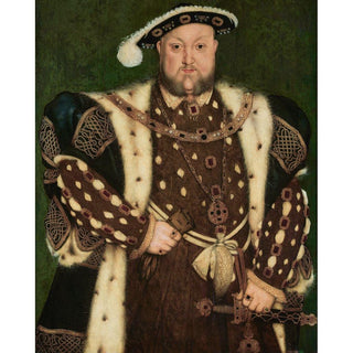 Portrait d'Henry VIII, Roi d'Angleterre - Hans Holbein le Jeune | Reproduction Tableau Décoration murale affiche copie