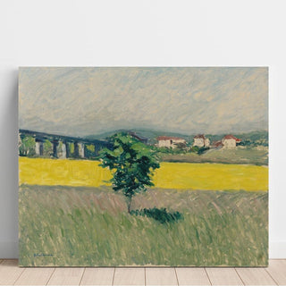 Prairie Au Pont d'Argenteuil - Gustave Caillebotte | Reproduction Tableau Décoration murale affiche copie