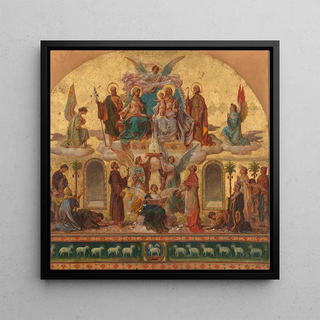 Hans Zatzka - Entwurf zum in grossen Dimensionen ausgefhrten Hauptbilde in der Pfarrkirche St Anna in Baumgarten Wien.webp