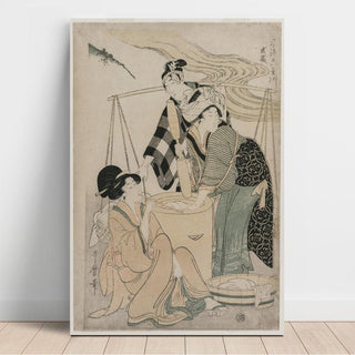 Province de Settsu Six rivières à la mode - Kitagawa Utamaro | Reproduction Tableau Décoration murale affiche copie