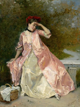 Raimundo de Madrazo y Garreta - Woman With A Picnic Basket.webp