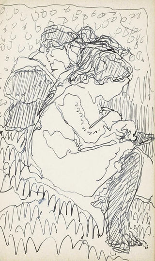 Reijer Stolk - Twee zittende meisjes in een landschap.webp