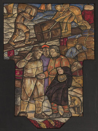 Richard Nicolas Roland Holst - Ontwerp voor raam in het Stadhuis in Amsterdam 2.webp